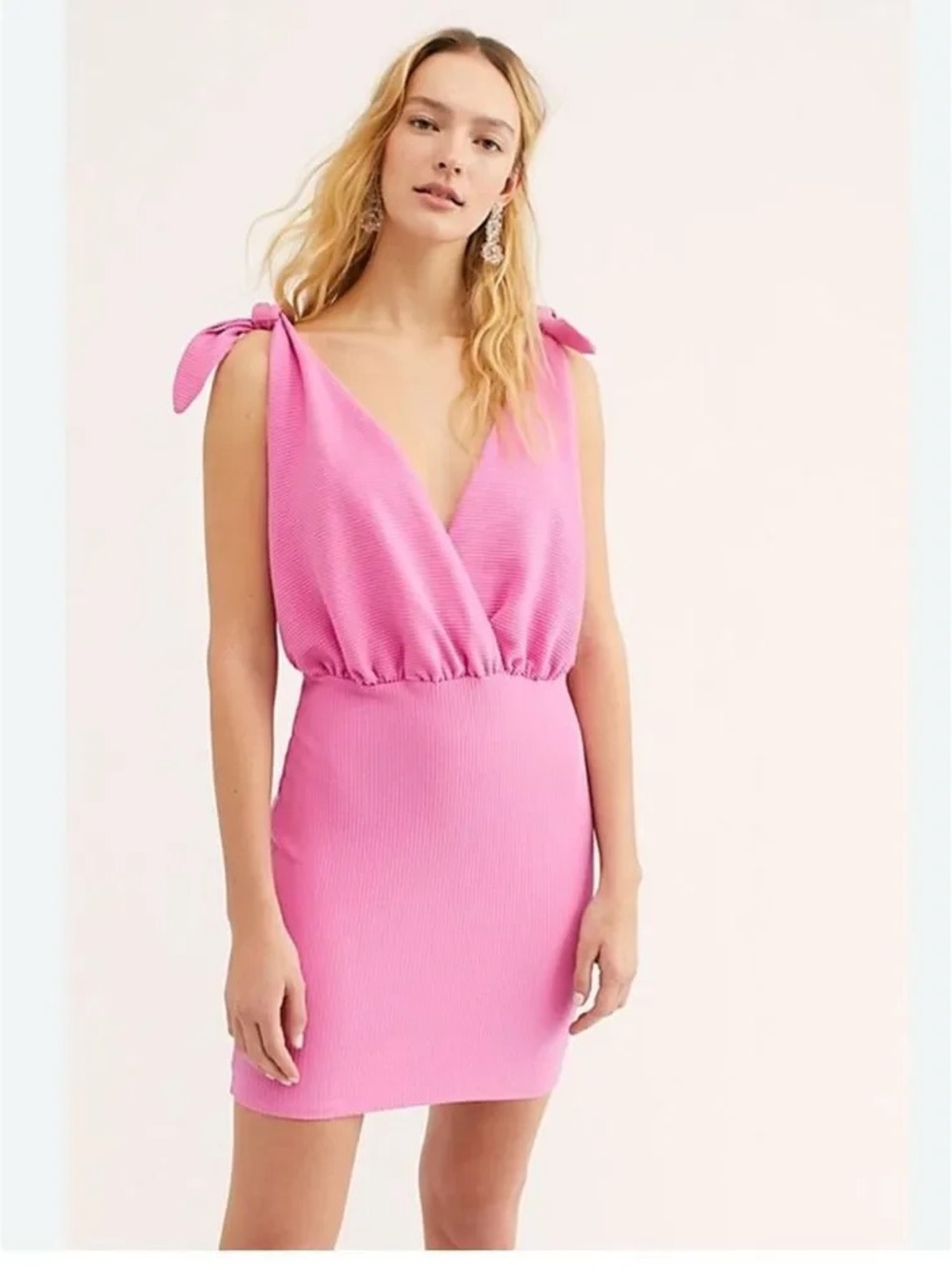 NWT Free People Beach Rodeo Mini Dress Pink Large